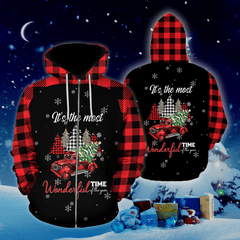 christmas is the most wonderfull time jesus all over printed unisex Hoodie