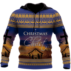 a holy night jesus christmas jesus all over printed unisex hoodie