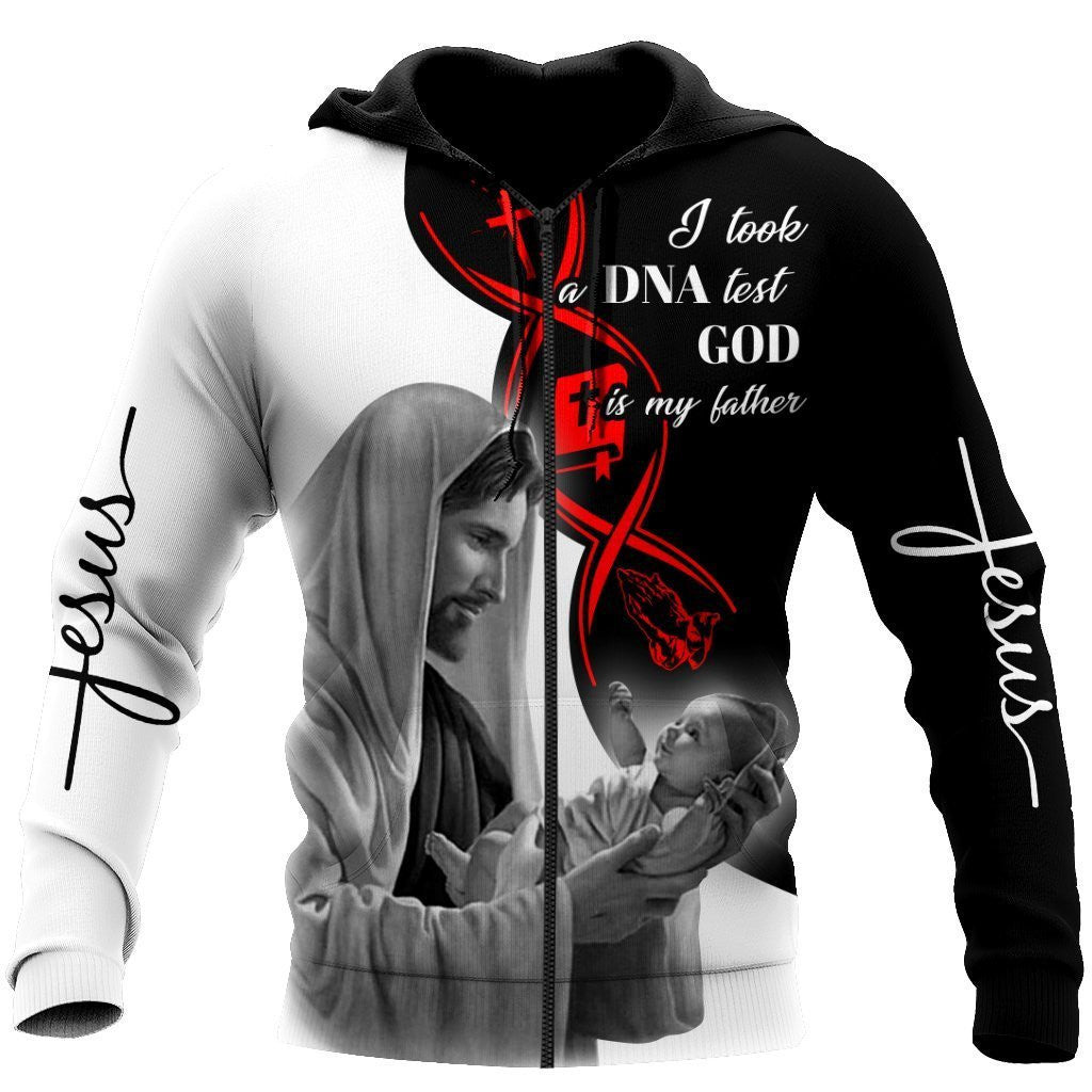 Dna Test God Is My Father Jesus All Over Printed Hoodie