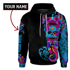 Aztec Axolotl Mural Art Customized 3D All Over Printed Hoodie