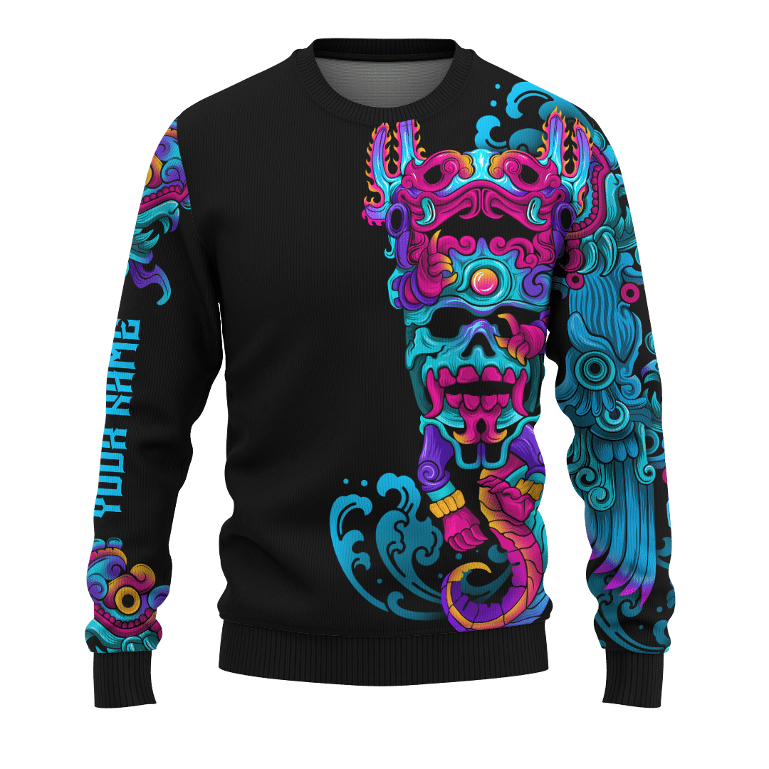 Aztec Axolotl Mural Art Customized 3D All Over Printed Hoodie