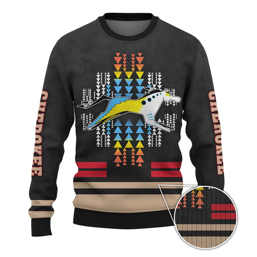 Custom Native American Indian Horse 3D All Over Printed hoodie