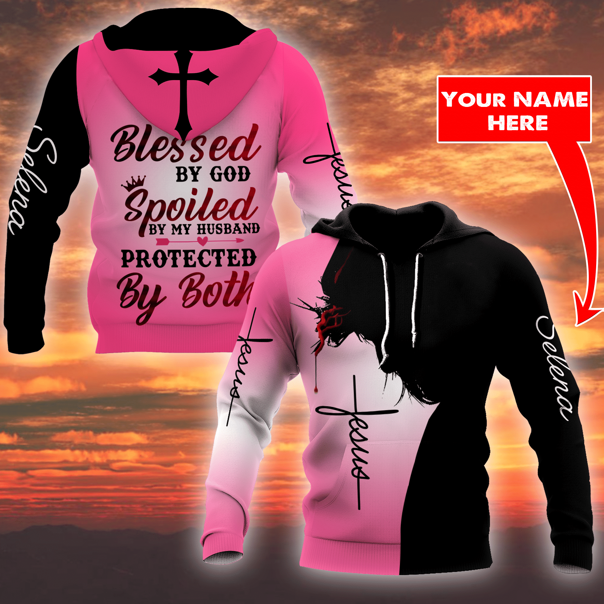 Blessed By God Spoiled By My Husband 3D All Over Printed Shirts NDD10262004 - Amaze Style™-Apparel