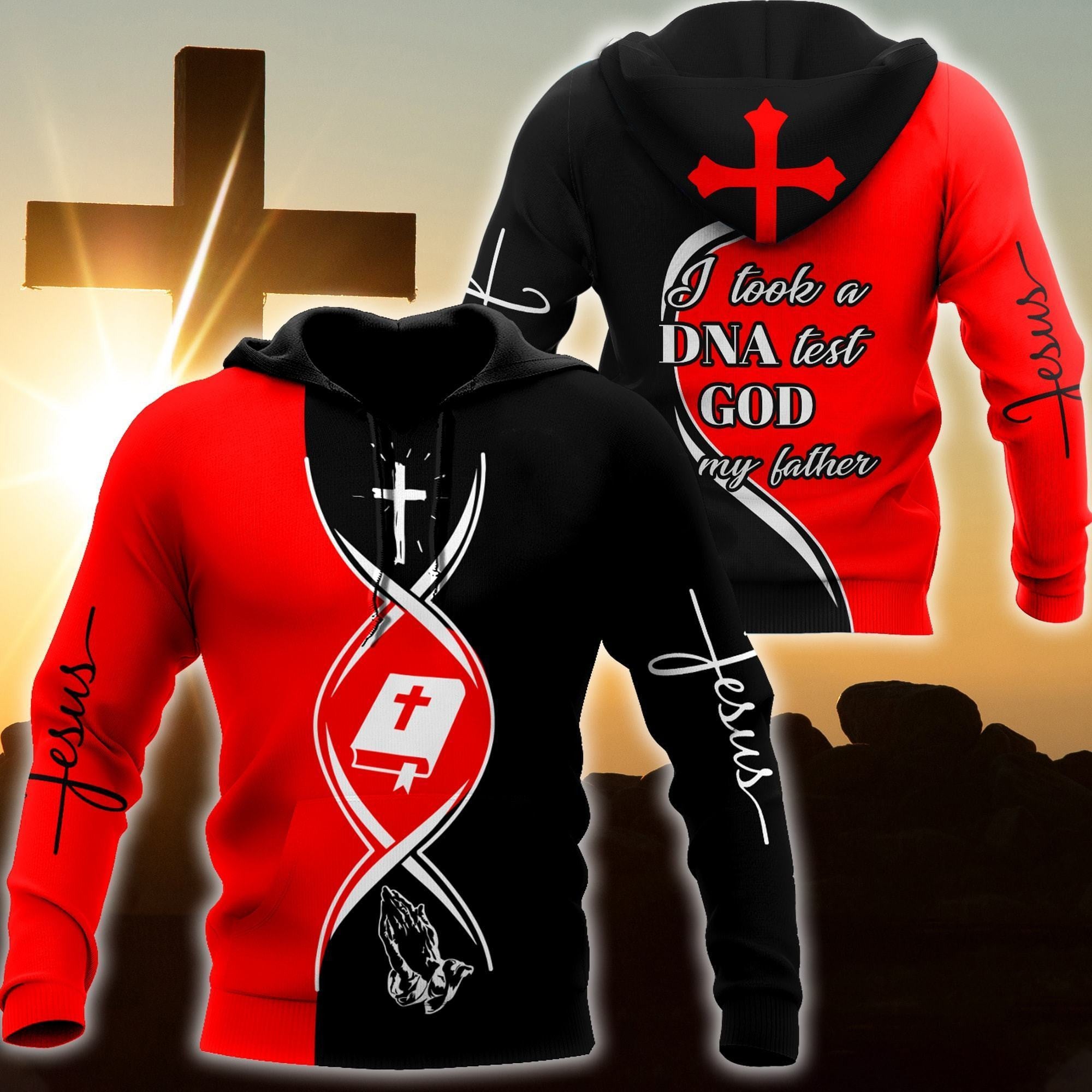 Premium Christian Jesus DNA test v12 3D All Over Printed Unisex Shirts - Amaze Style™-Apparel