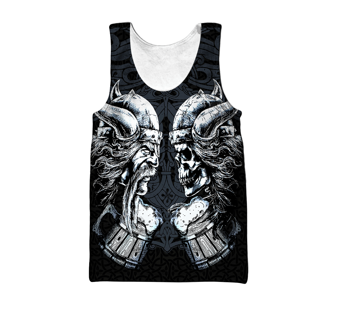 Love Beer Skull Viking 3D All Over Printed Hoodie