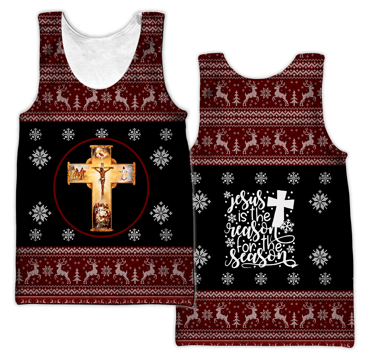 Jesus Christmas Jesus Is The Reason For The Reason All Over Printed Unisex hoodie