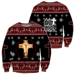 Jesus Christmas Jesus Is The Reason For The Reason All Over Printed Unisex hoodie