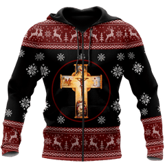 Jesus Christmas Jesus Is The Reason For The Reason All Over Printed Unisex hoodie