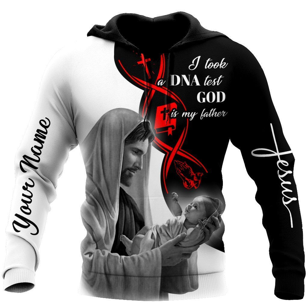 Dna Test God Is My Father Jesus All Over Printed Customized Hoodie