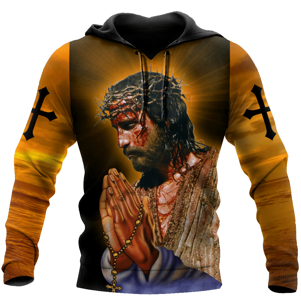 i believe in god our father jesus all over printed Hoodie