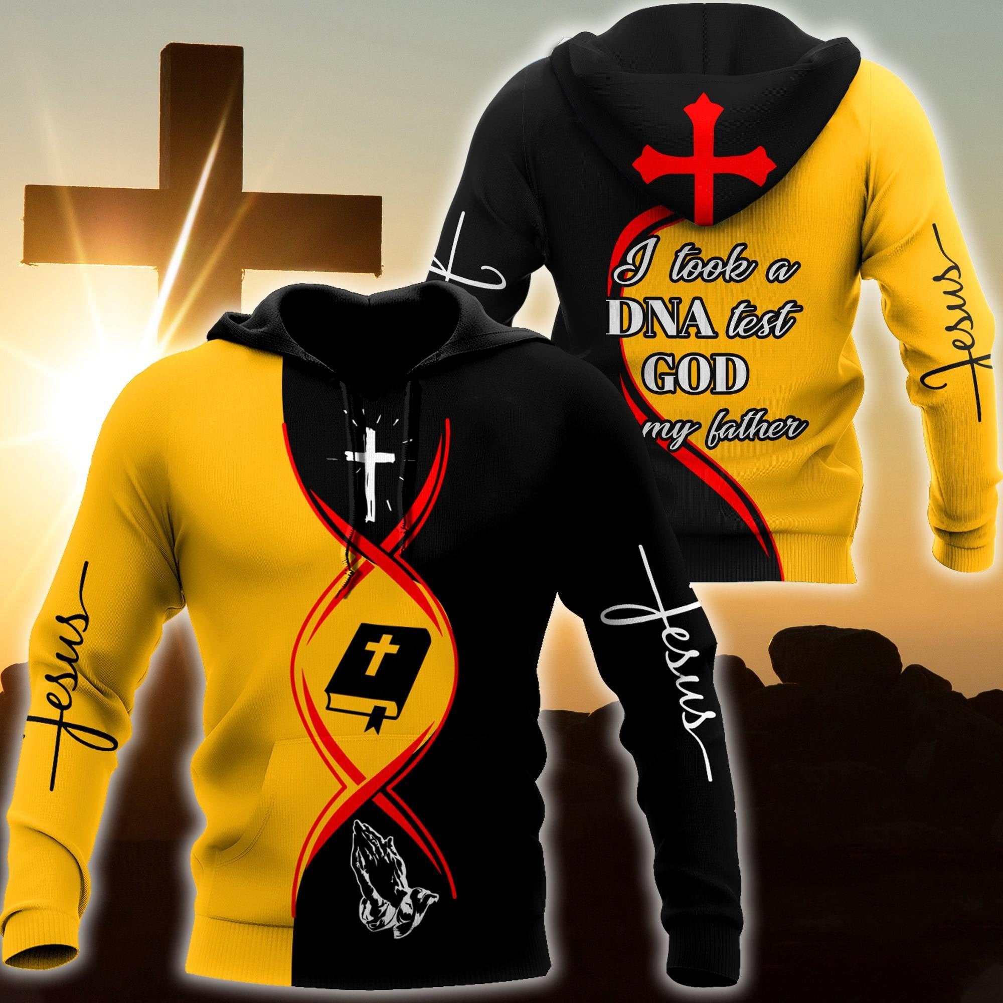 Premium Christian Jesus DNA test v12 3D All Over Printed Unisex Shirts - Amaze Style™-Apparel