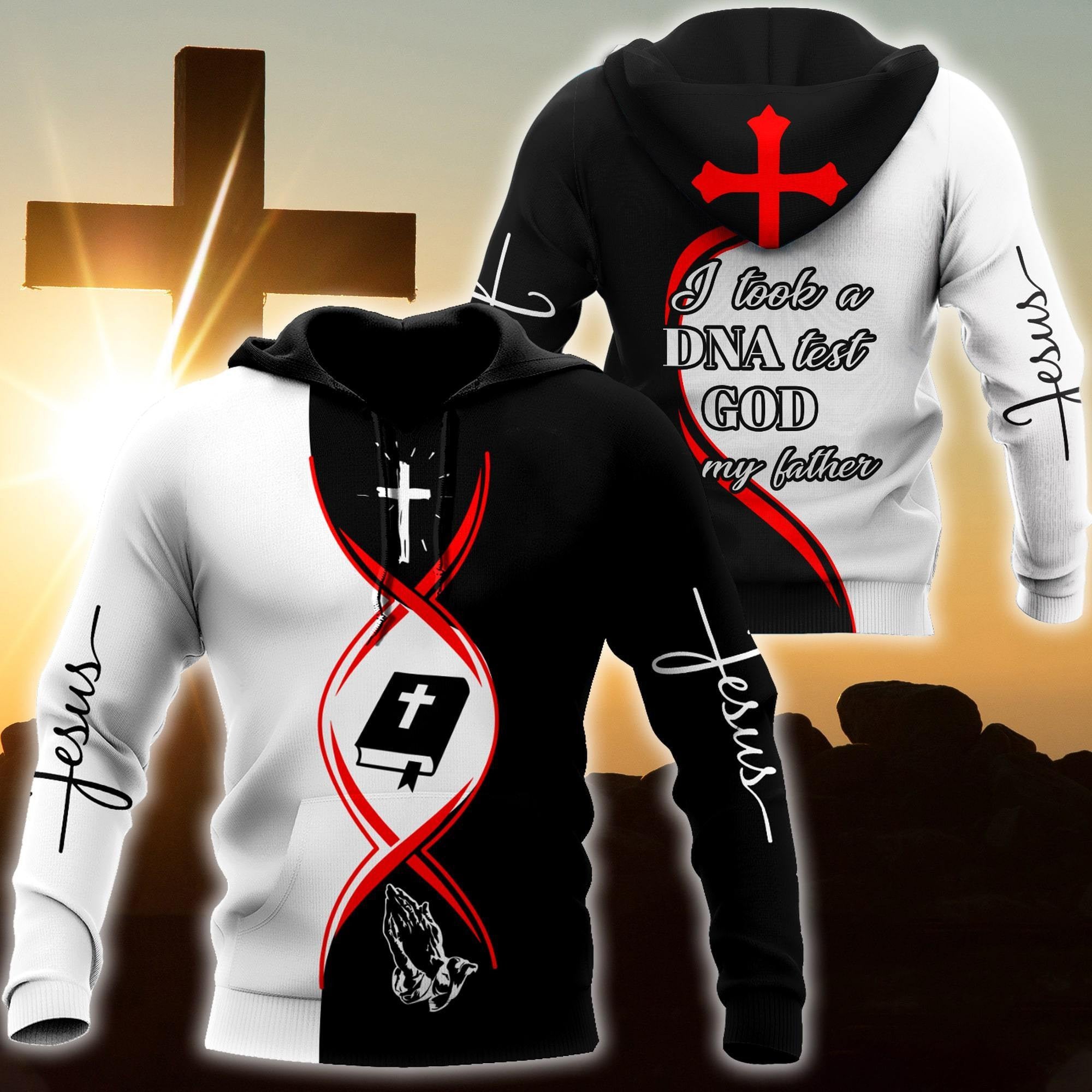 Premium Christian Jesus DNA test v12 3D All Over Printed Unisex Shirts - Amaze Style™-Apparel