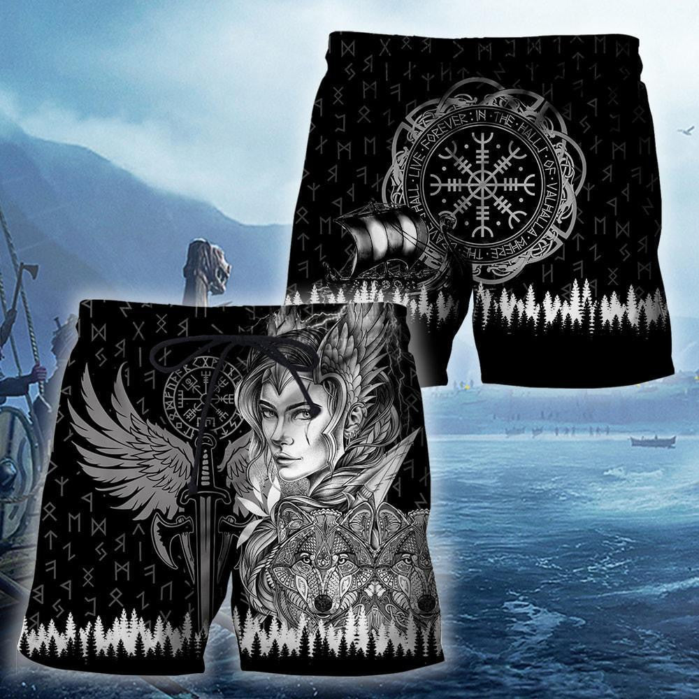 The Viking Compass With Female Viking Warriors All Over Printed hoodie