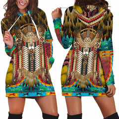 Ancient Owl Ooze Dreamcatcher Pattern Native American 3D All Over Printed Cloak