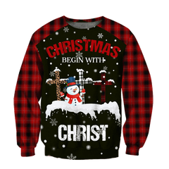 christmas begin with christ jesus christmas jesus all over printed unisex hoodie