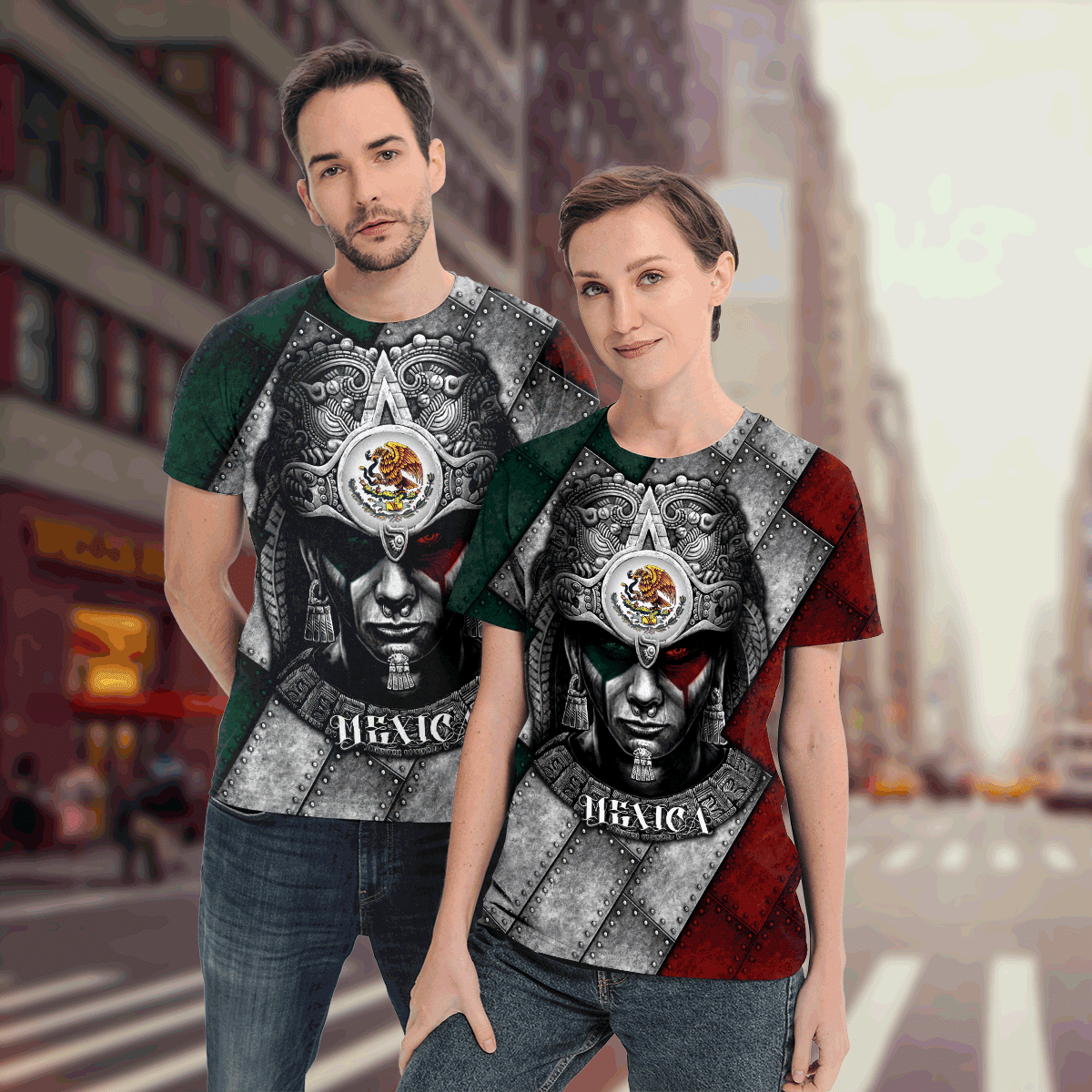 Aztec Warrior All Over Printed Shirts For Men And Women