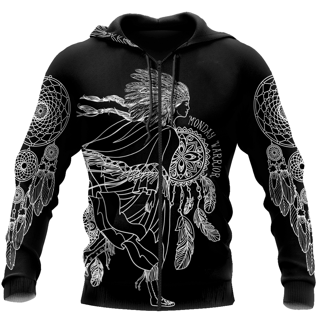 American Indian WarriorMonday Men 3D All Over Printed Shirts