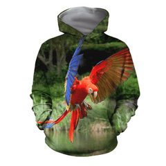 3D All Over Print Parrot Macaw Incoming Hoodie - Amaze Style�?�