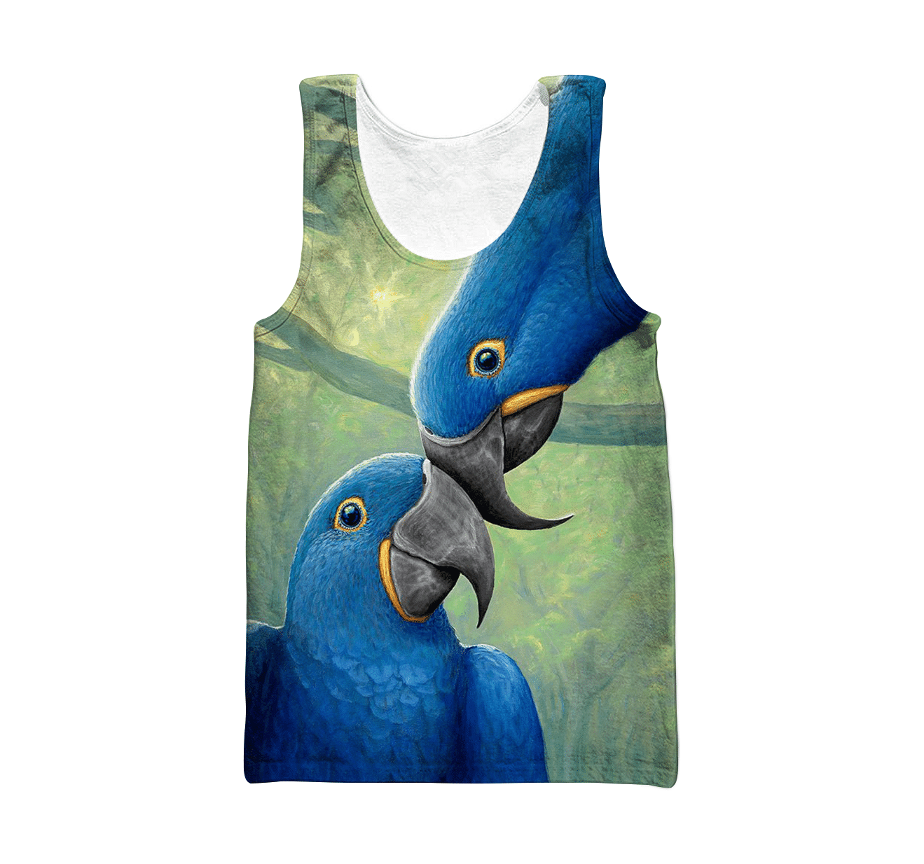 3D All Over Print Parrot Blue Love Hoodie