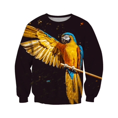 3D All Over Print Parrot Hoodie