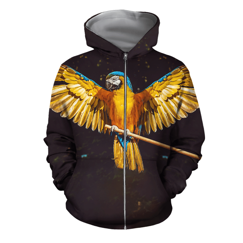 3D All Over Print Parrots Wings Hoodie