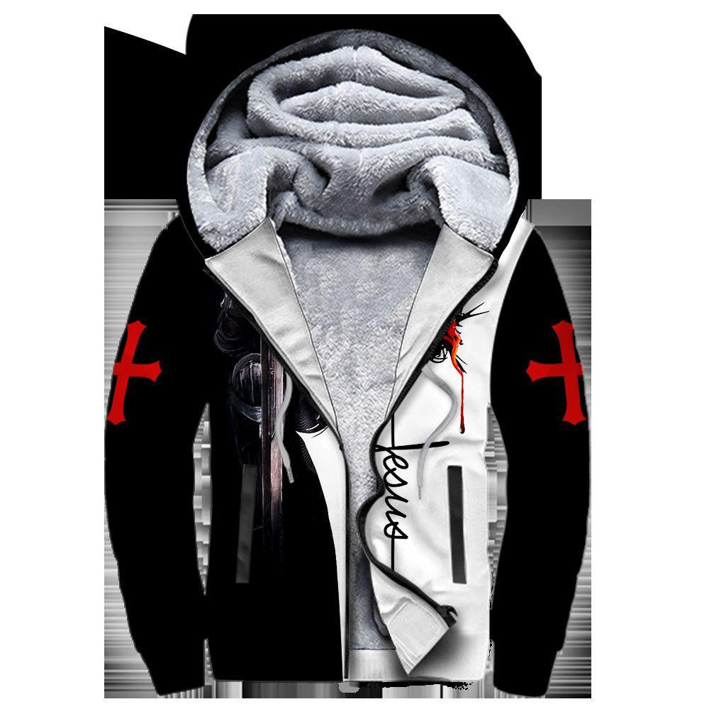 A CHILD OF GOD A MAN OF FAITH A WARRIOR OF CHRIST KNIGHT CHRISTIAN ALL OVER PRINTED FLEECE SHIRTS - Amaze Style�?�-Aparel