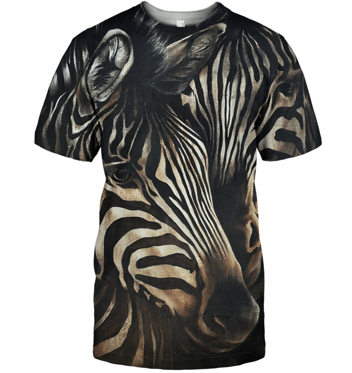 3D All Over Print Zebra Face Lovely Shirt - Amaze Style�?�