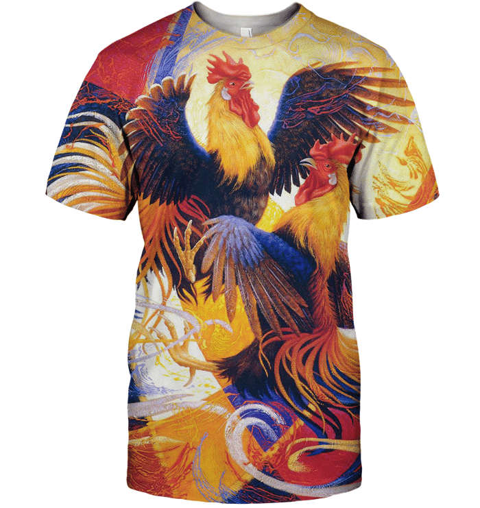 3D All Over Print Painting Chicken Shirt - Amaze Style�?�