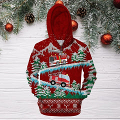 3D All Over Printed Firefighter Sweater