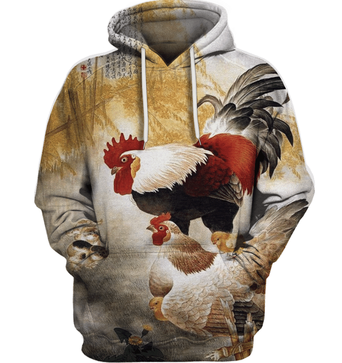 3D All Over Print Chicken Family Shirt