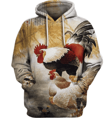 3D All Over Print Chicken Family Shirt