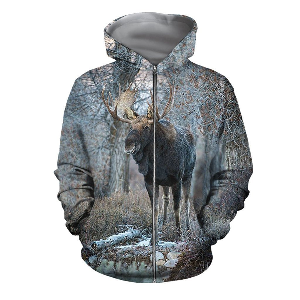 3D All Over Printed Moose Hunting Shirts