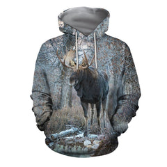 3D All Over Printed Moose Hunting Shirts