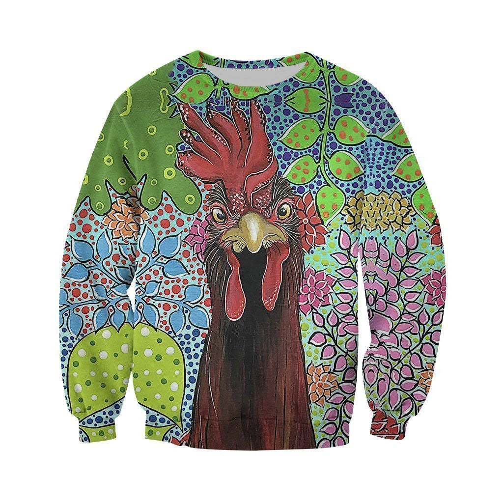 3D All Over Printed Chicken Art Shirts And Shorts