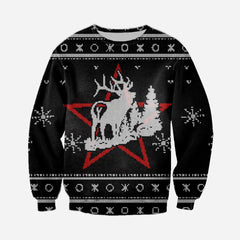 3D All Over Printed Deer Christmas Shirts