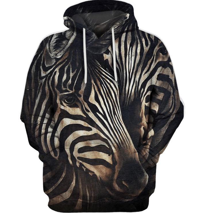 3D All Over Print Zebra Face Lovely Shirt