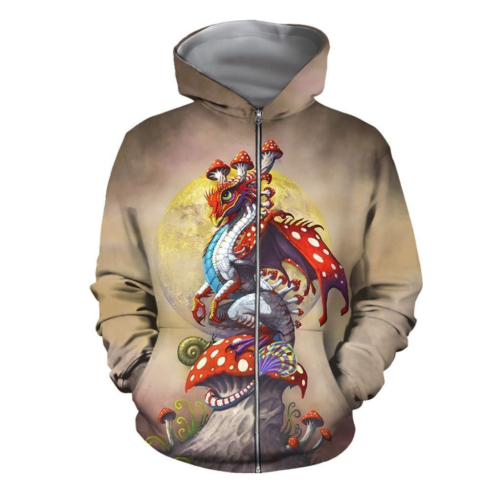 3D All Over Printed Mushroom Dragon Shirts