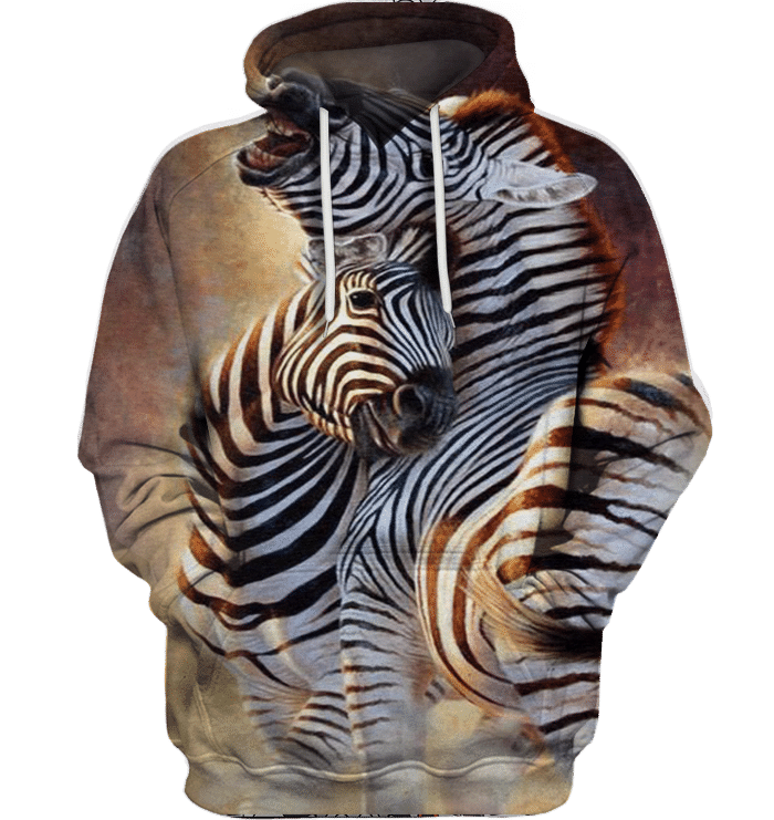 3D All Over Print Lovely Zebra Shirt