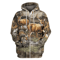 3D All Over Print Deer Hunting Shirt