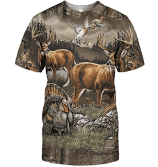 3D All Over Print Deer Hunting Shirt