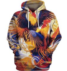 3D All Over Print Painting Chicken Shirt