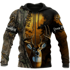 Unique Hunting Deer And Drinking Beer 3D All Over Print Hoodie