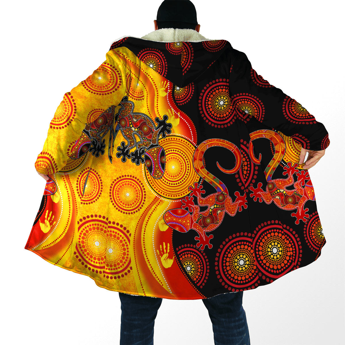 Aboriginal Lizards and the Sun Cloak For Men And Women - Amaze Style�?�