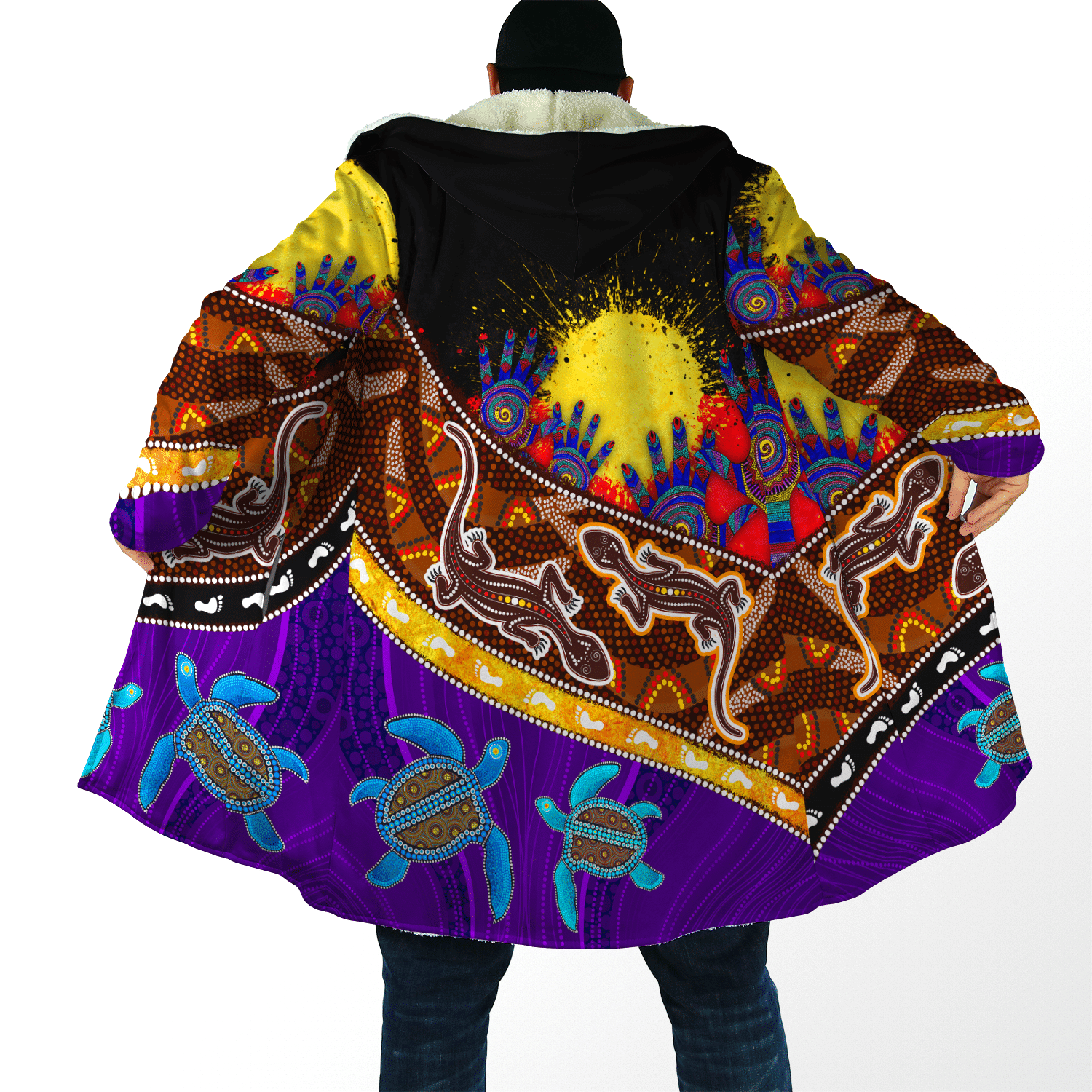 Aboriginal Culture Painting Art Colorful Cloak For Men And Women - Amaze Style�?�