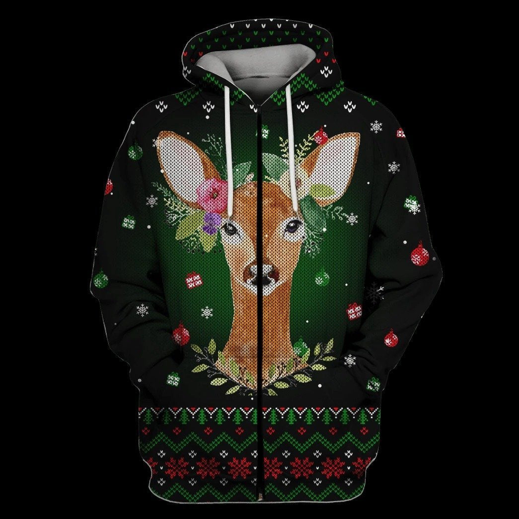 Deer Christmas Dc Fashion Hoodie