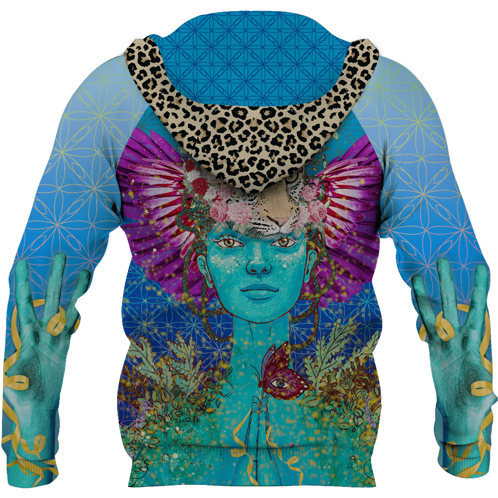 3D All Over Print Panther Hoodie