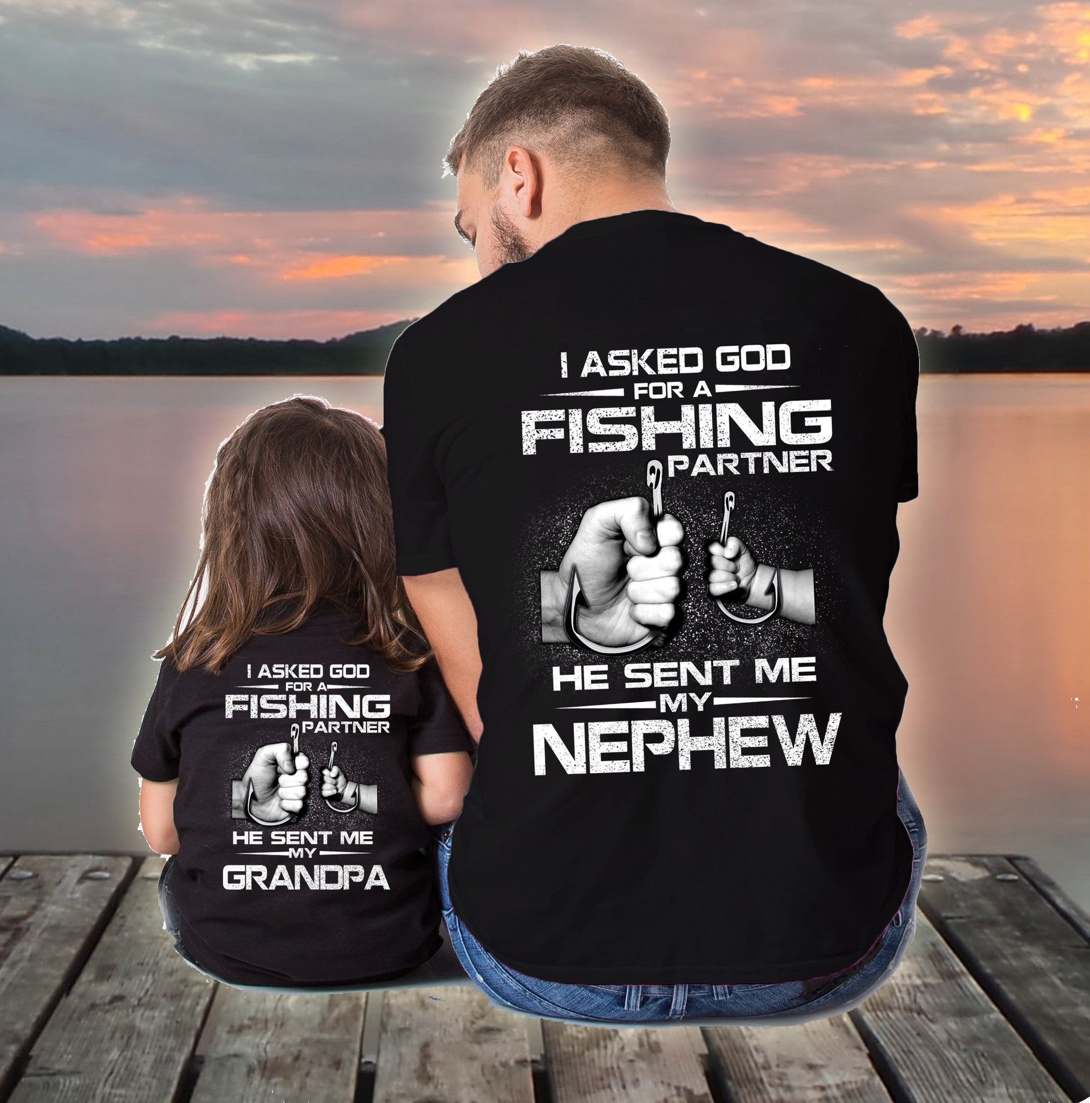 Combo Fishing Partner (Nephew+Granpa) for father day MH110520S - Amaze Style�?�-Apparel