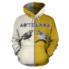 Aotearoa Tui Bird Hongi Zip Up Hoodie HC0917 - Amaze Style�?�-Apparel