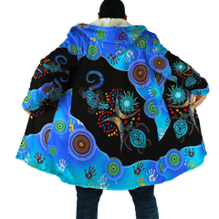 Aboriginal Naidoc Week 2021 Blue Turtle Lizard Cloak For Men And Women - Amaze Style�?�