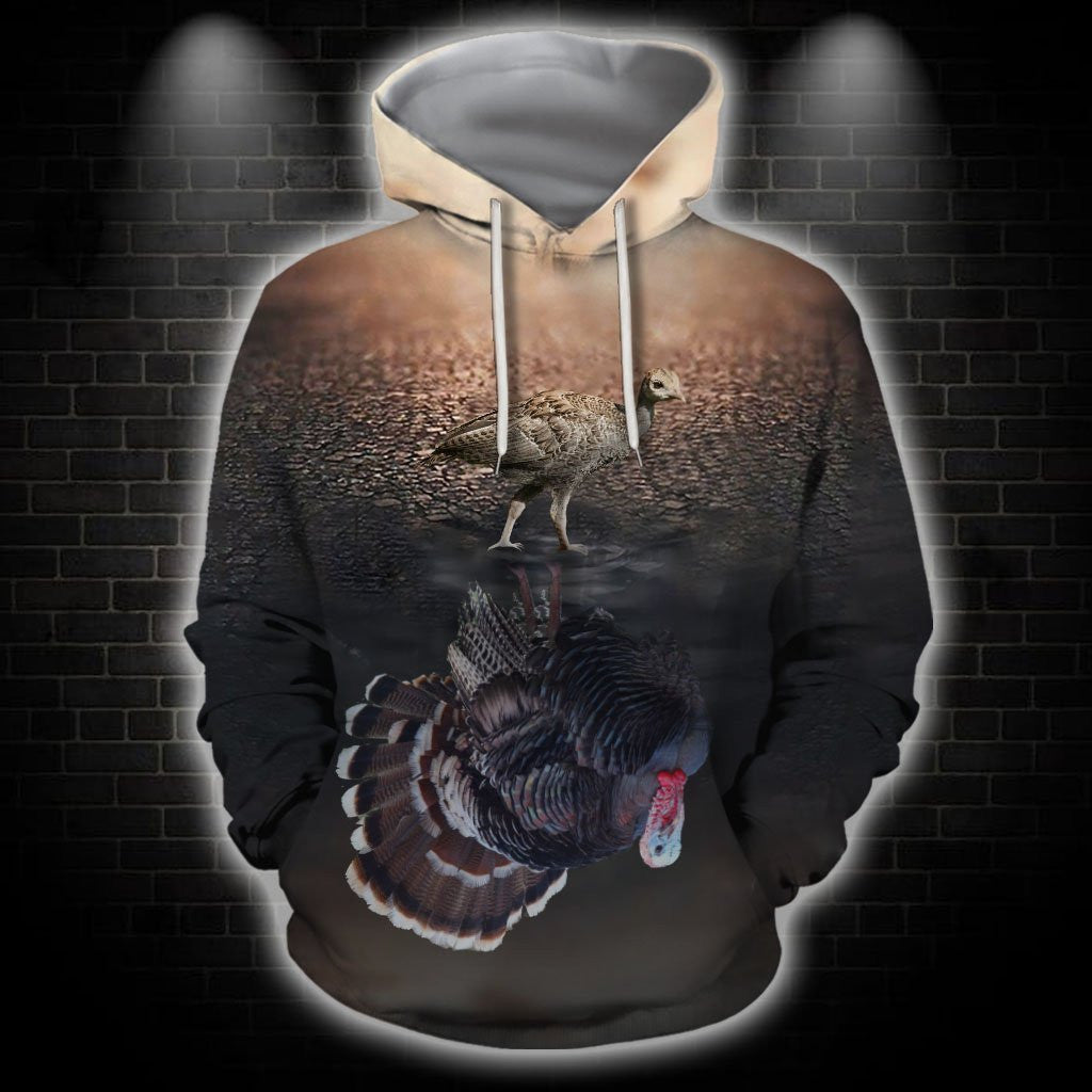 3D All Over Print Hunting Turkey Hoodie - Amaze Style�?�